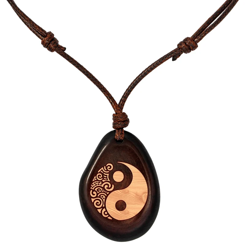 Kette aus Taguanuss-Anhänger (Braun)