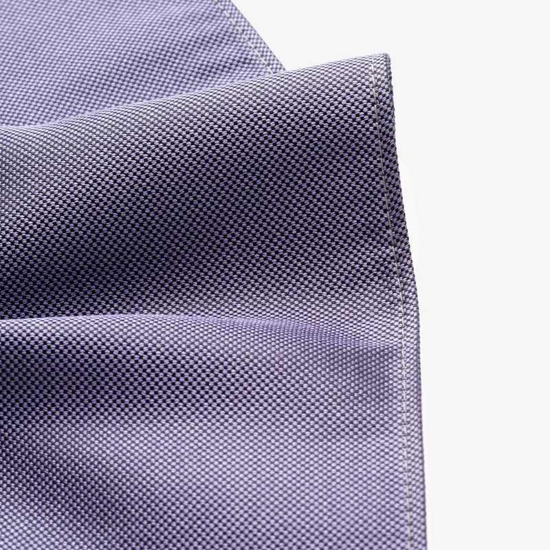 VINCENZO light lilac uni – Seiden-Einstecktuch mit Oxford-Webstruktur