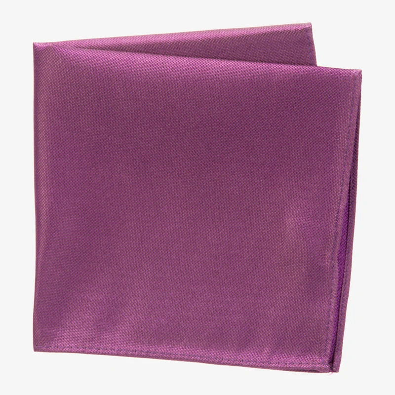 VINCENZO dark lilac – Seiden-Einstecktuch mit Oxford-Webstruktur