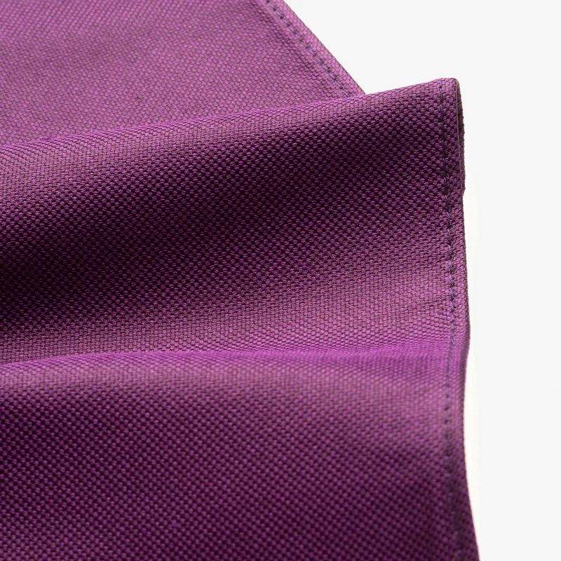VINCENZO dark lilac – Seiden-Einstecktuch mit Oxford-Webstruktur