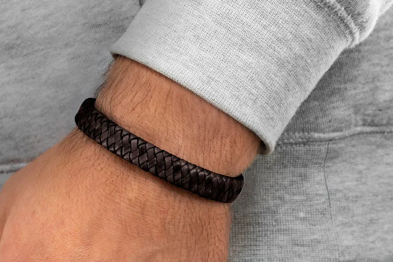 Lederarmband TRONDHEIM (Braun)