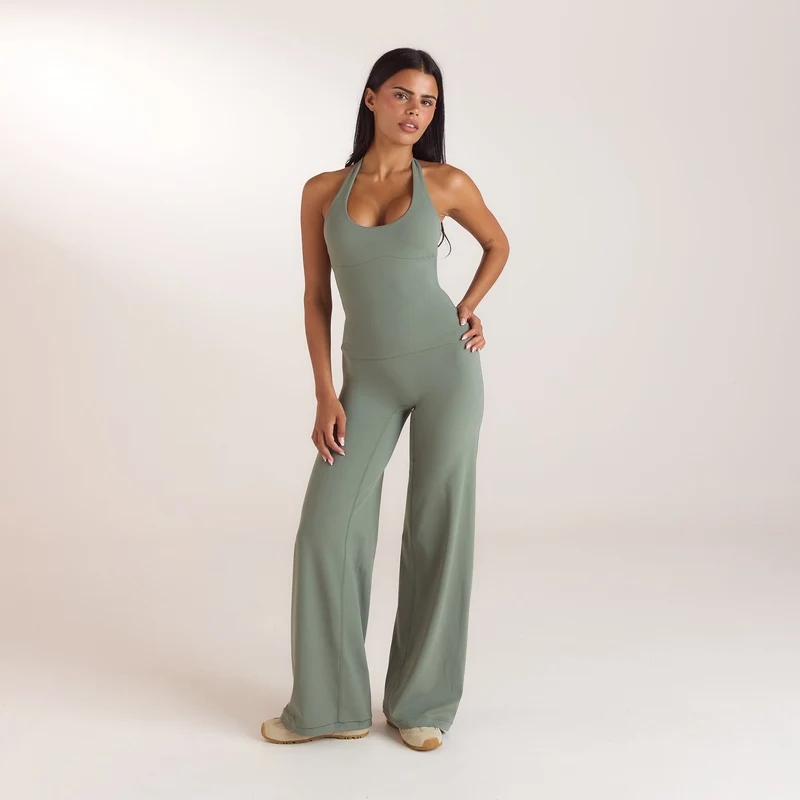 ContourSoft™ Neckholder-Top mit Integriertem BH - Salbei
