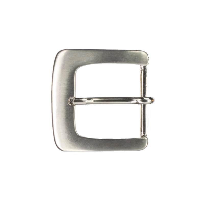 Gürtelschnalle 3,5cm Madrid silber glänzend