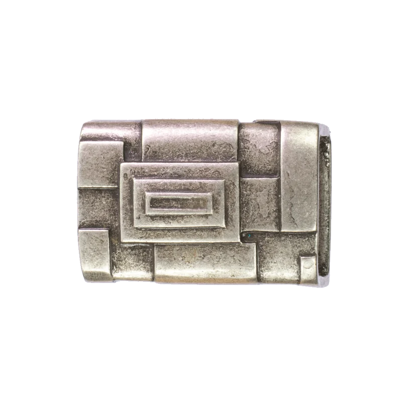 Gürtelschnalle 3,5cm Athen silber