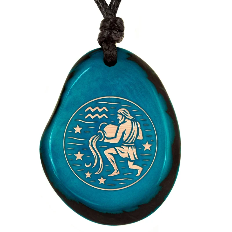 TÜRKIS-Sternzeichen Amulett-Model Parent