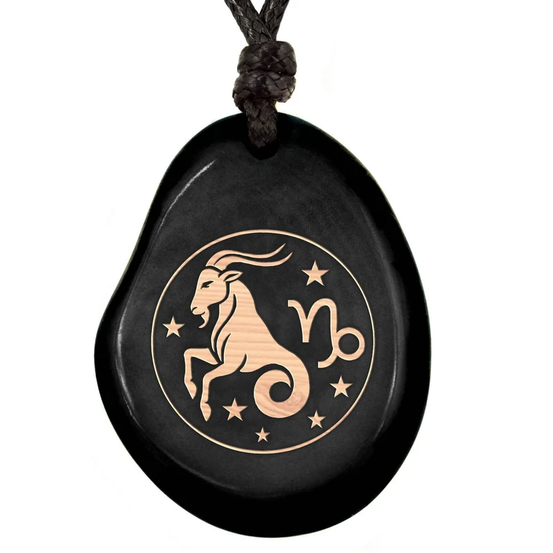 SCHWARZ-Sternzeichen Amulett-Model Parent