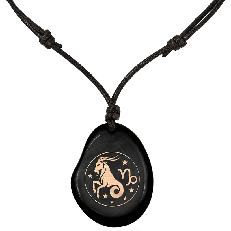SCHWARZ-Sternzeichen Amulett-Model Parent