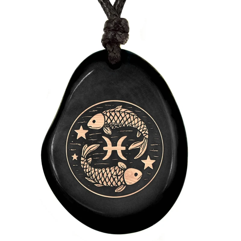 SCHWARZ-Sternzeichen Amulett-Model Parent