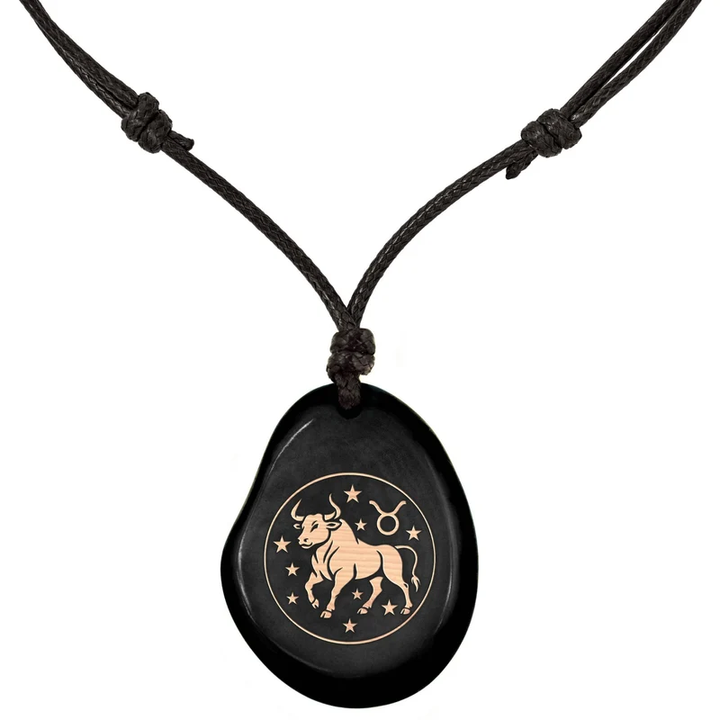 SCHWARZ-Sternzeichen Amulett-Model Parent