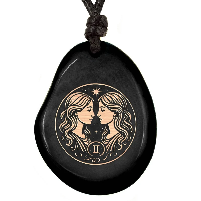 SCHWARZ-Sternzeichen Amulett-Model Parent