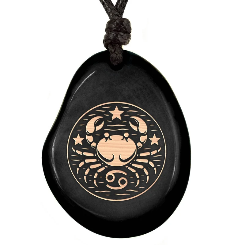SCHWARZ-Sternzeichen Amulett-Model Parent