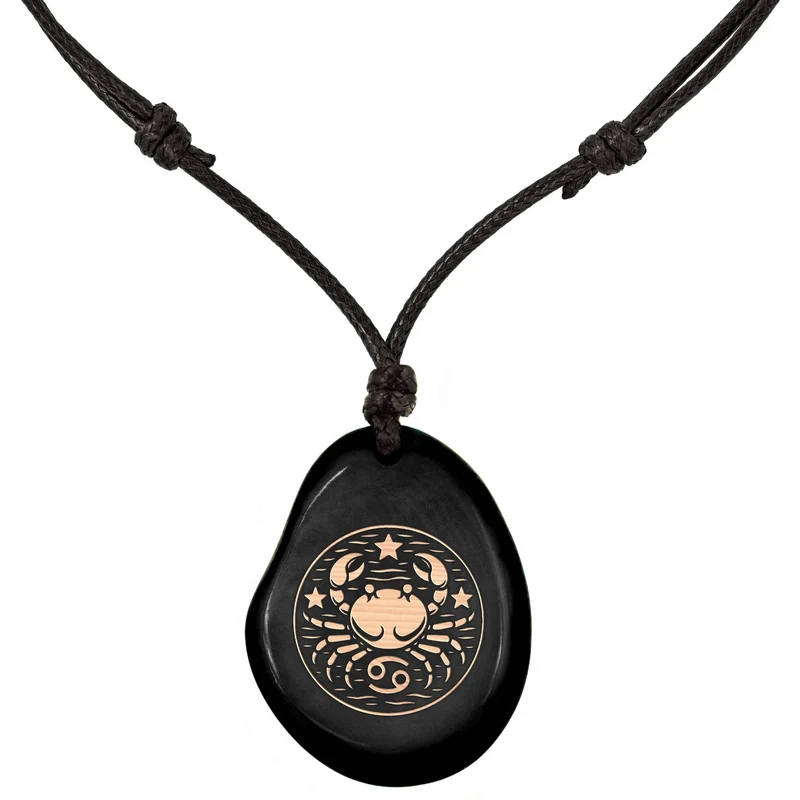 SCHWARZ-Sternzeichen Amulett-Model Parent