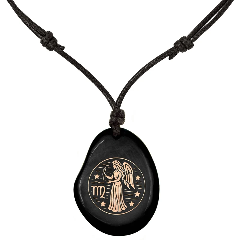 SCHWARZ-Sternzeichen Amulett-Model Parent