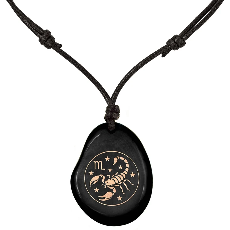 SCHWARZ-Sternzeichen Amulett-Model Parent