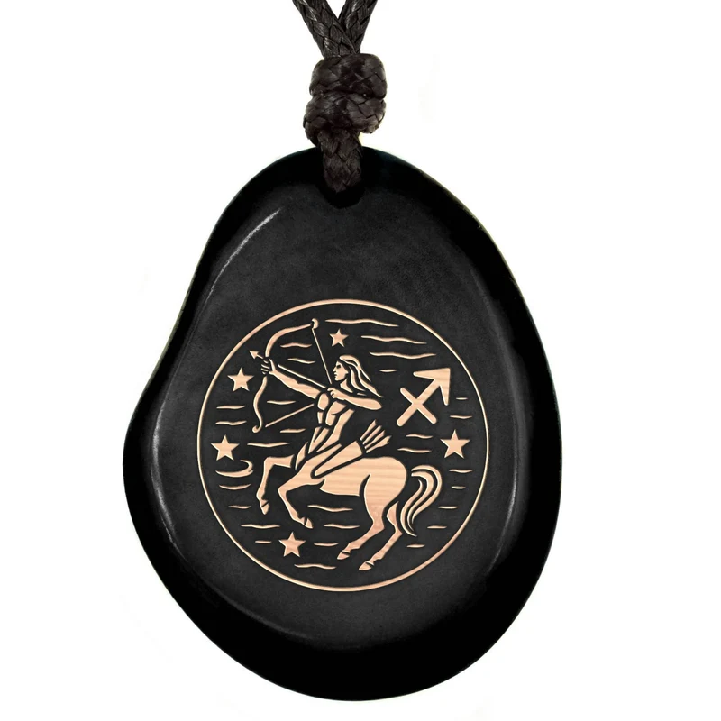 SCHWARZ-Sternzeichen Amulett-Model Parent