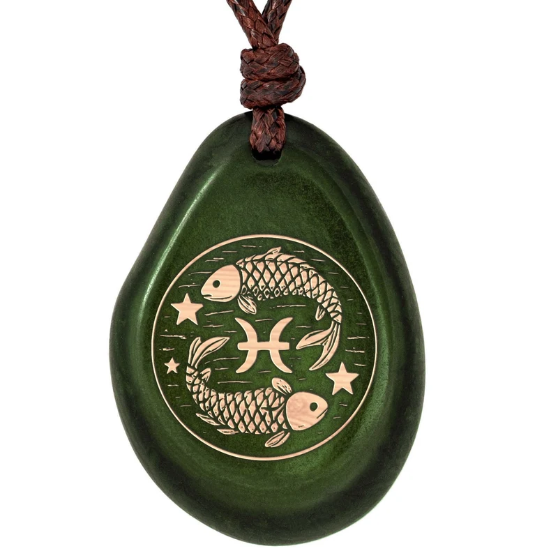 GRÜN Sternzeichen Amulett