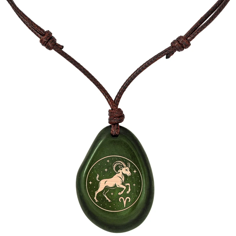 GRÜN Sternzeichen Amulett