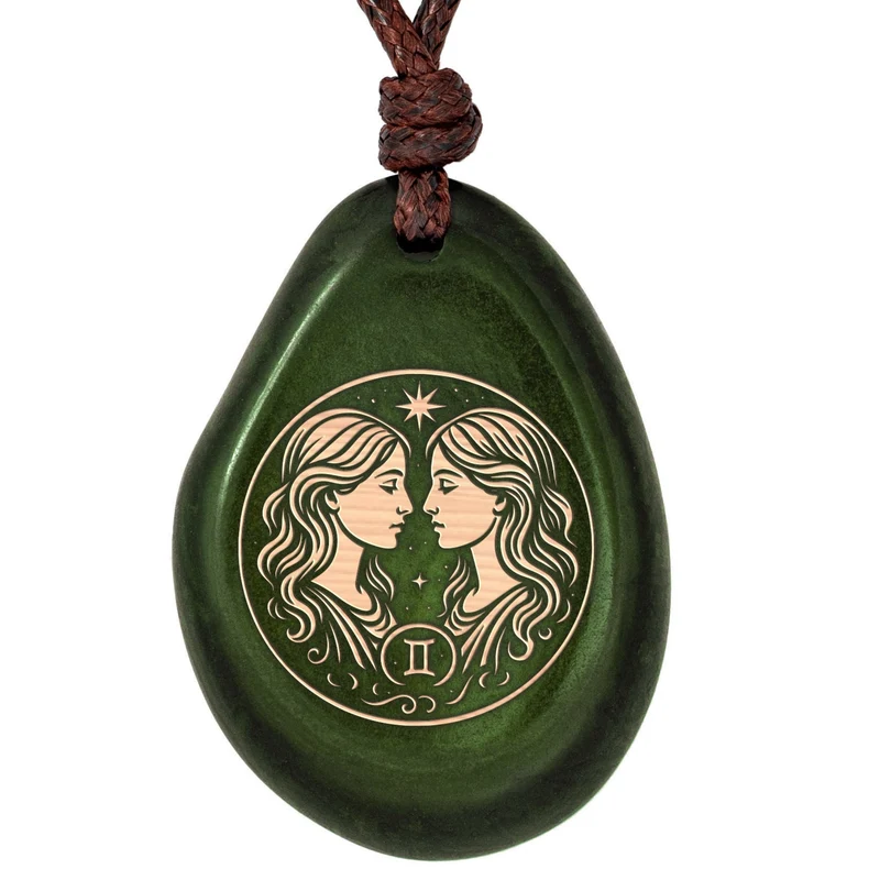 GRÜN Sternzeichen Amulett