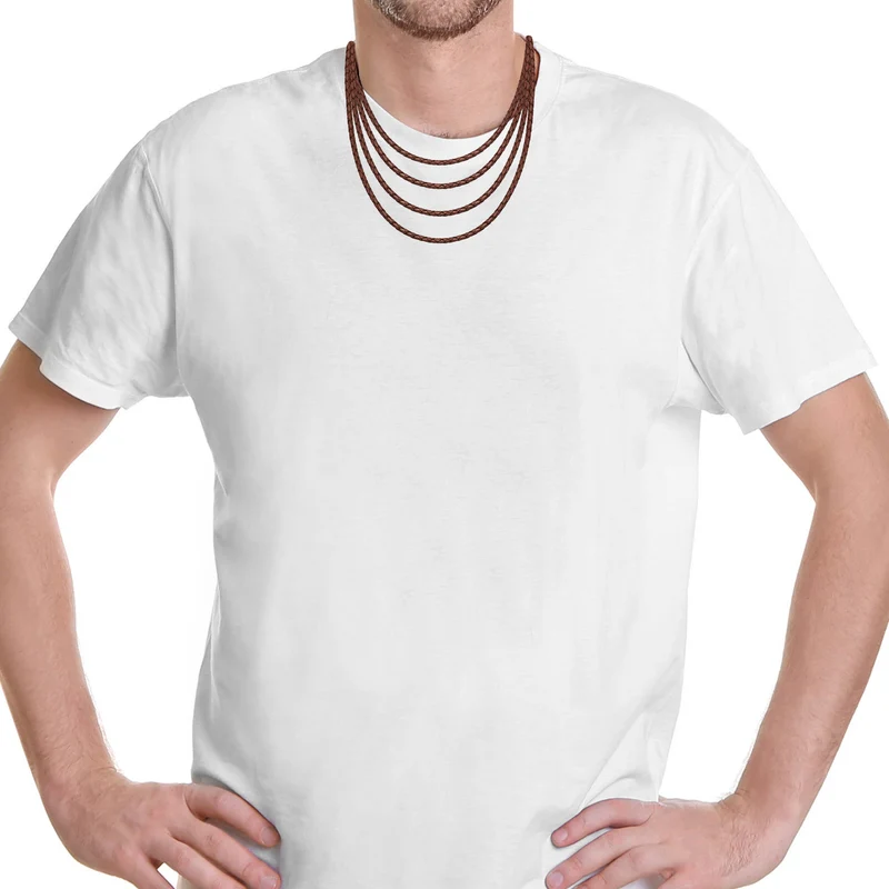 Lederkette mit Edelstahlverschluss