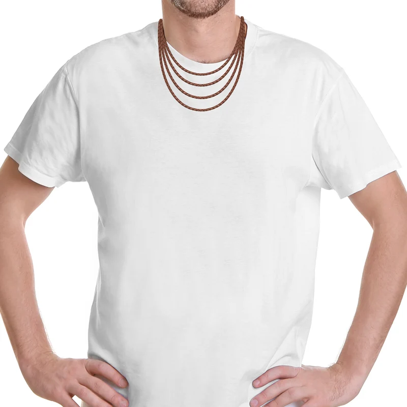 Lederkette mit Edelstahlverschluss