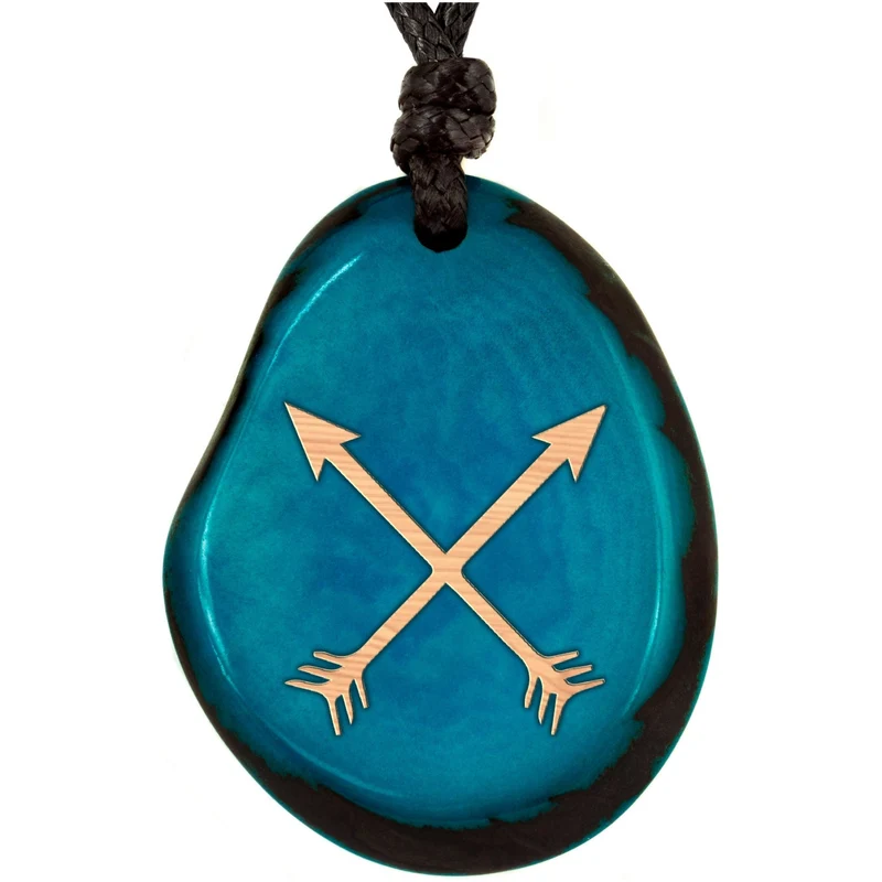 TÜRKISE Kette aus Taguanuss