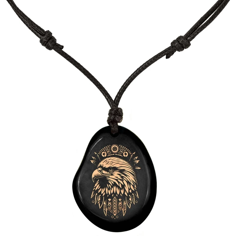 SCHWARZE Kette aus Taguanuss