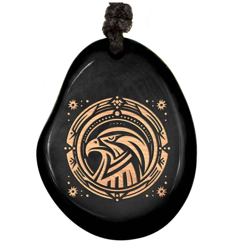 SCHWARZE Kette aus Taguanuss