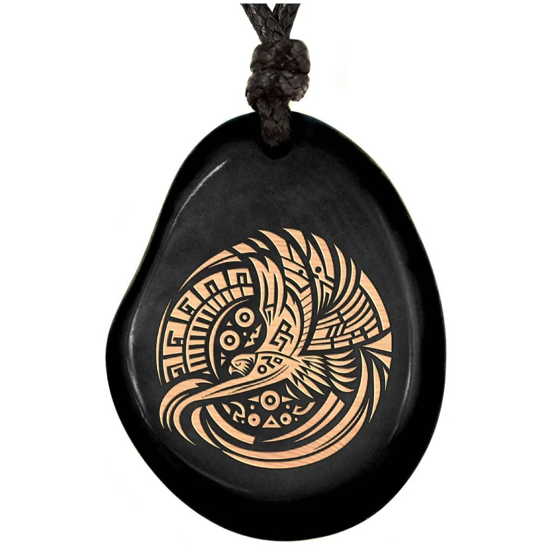 SCHWARZE Kette aus Taguanuss