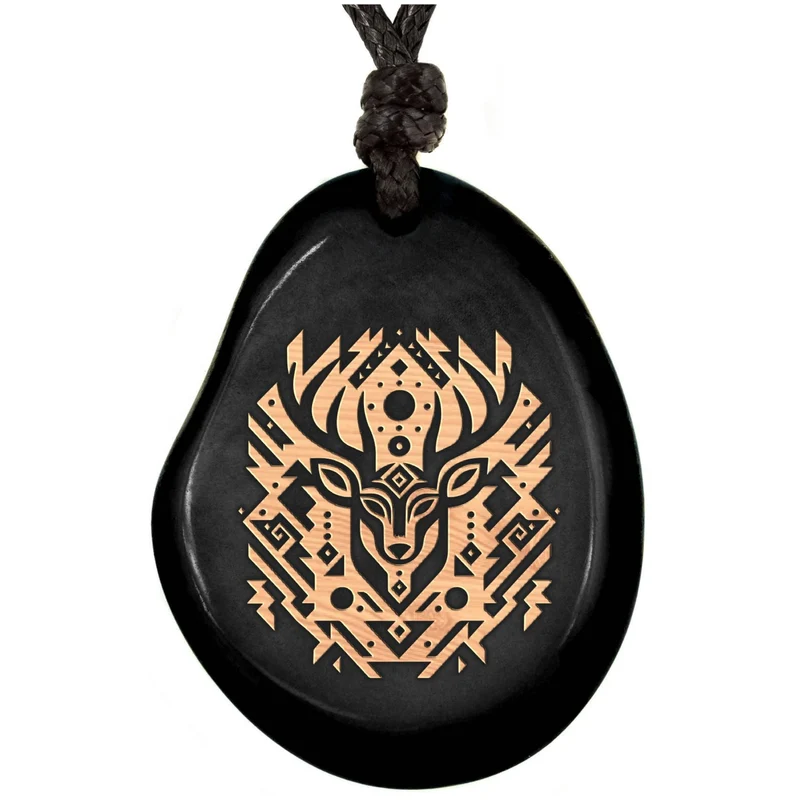 SCHWARZE Kette aus Taguanuss