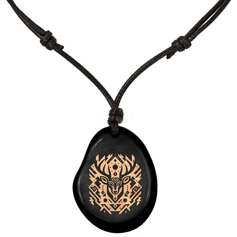SCHWARZE Kette aus Taguanuss