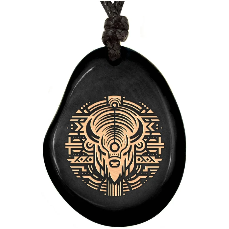 SCHWARZE Kette aus Taguanuss