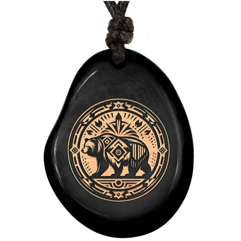 SCHWARZE Kette aus Taguanuss
