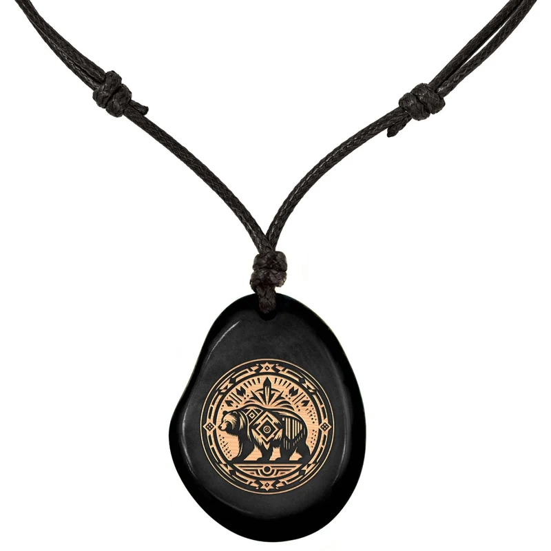 SCHWARZE Kette aus Taguanuss
