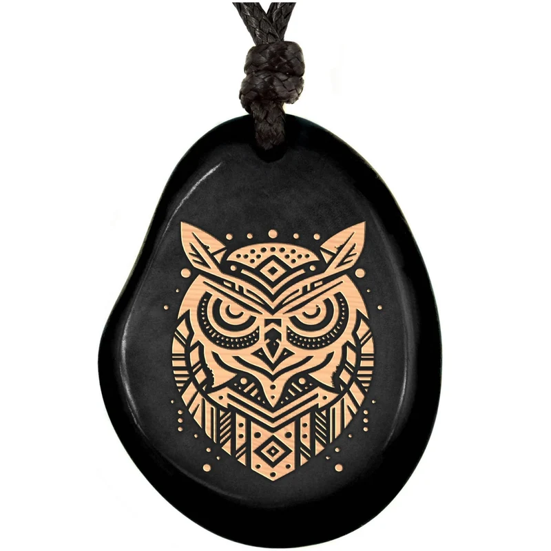 SCHWARZE Kette aus Taguanuss