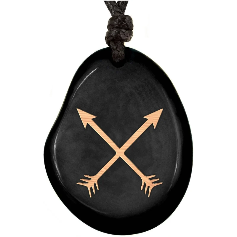 SCHWARZE Kette aus Taguanuss