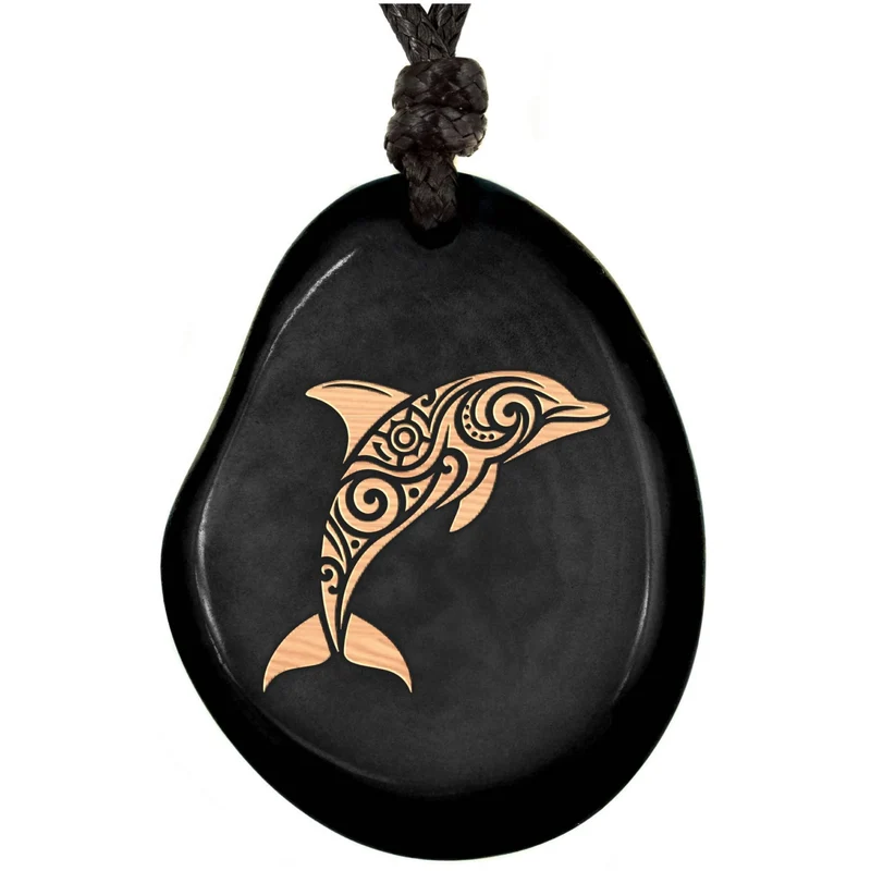 SCHWARZE Kette aus Taguanuss
