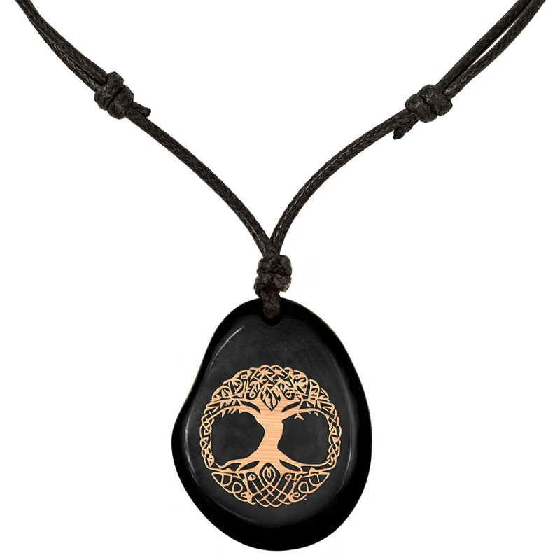 SCHWARZE Kette aus Taguanuss