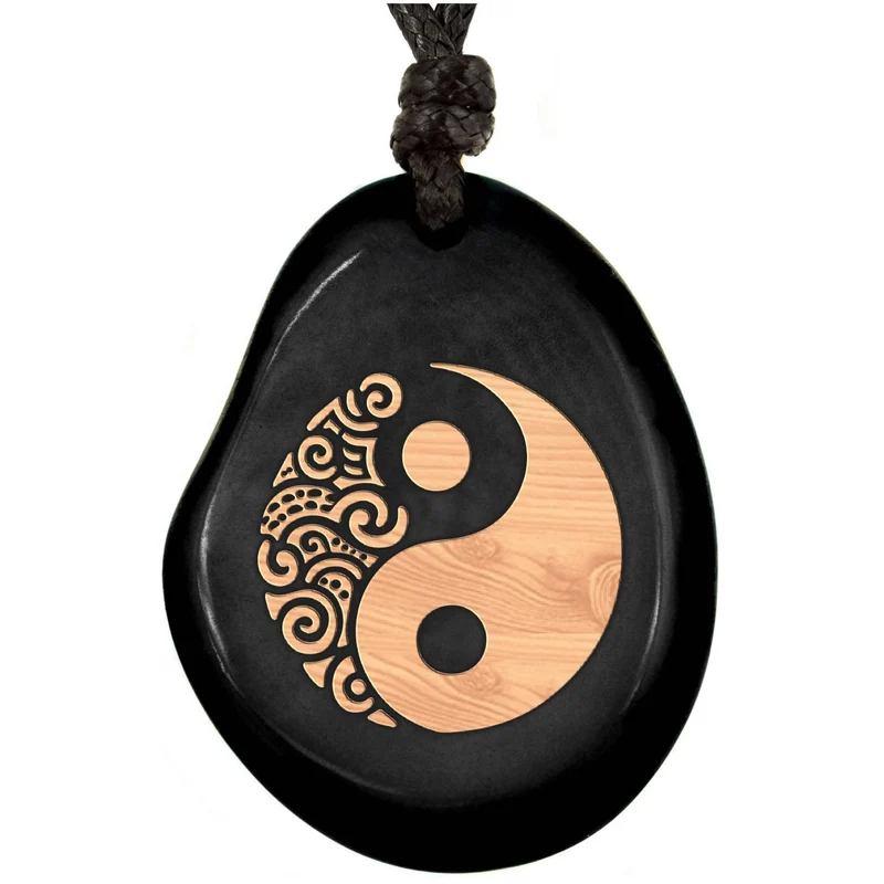 SCHWARZE Kette aus Taguanuss