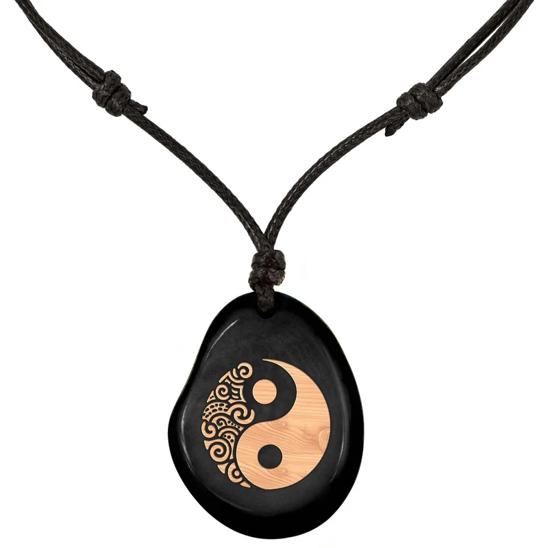 SCHWARZE Kette aus Taguanuss