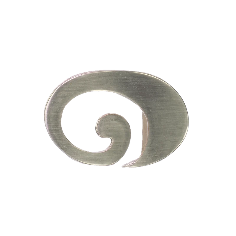 Gürtelschnalle 3cm Schnecke silber glänzend