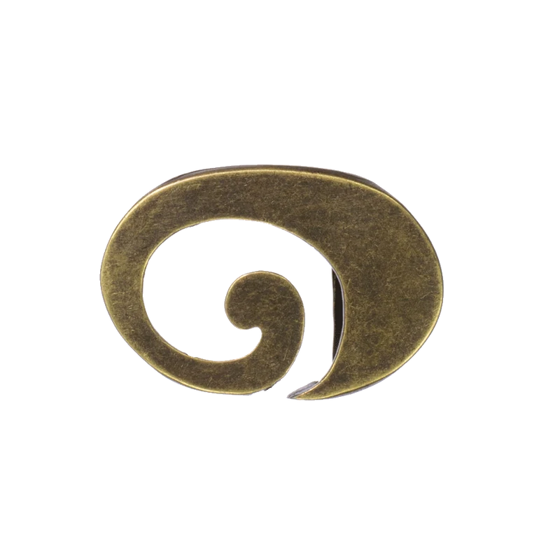 Gürtelschnalle 3cm Schnecke messing