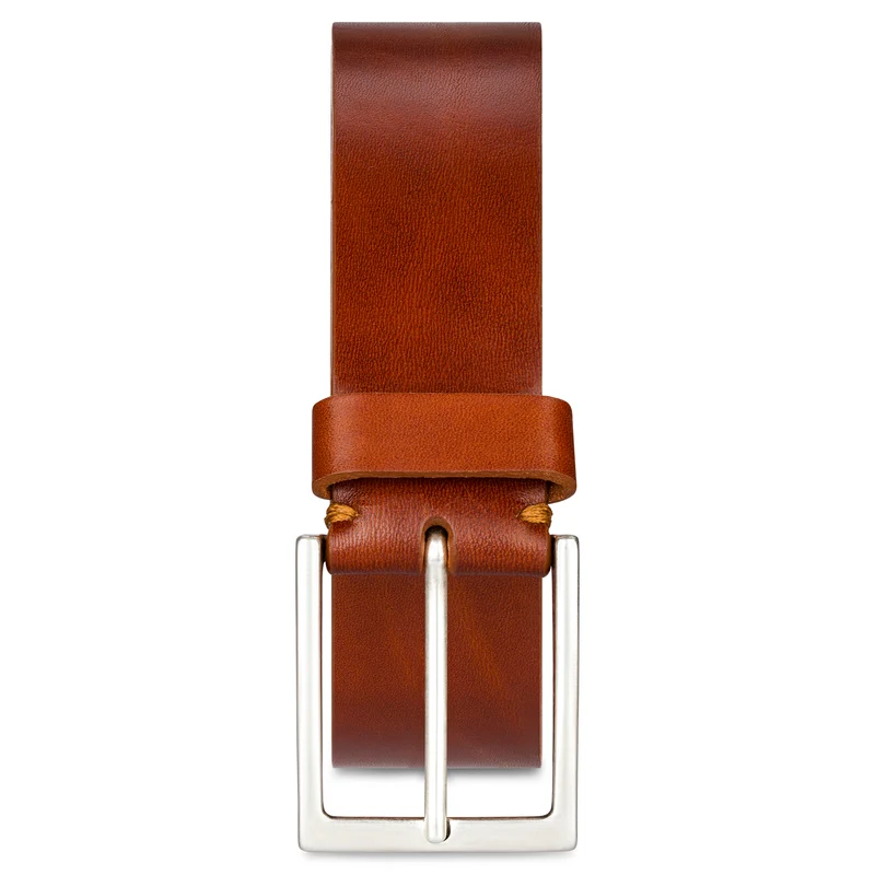 B-Ware: Herren Jeansgürtel „Vincent“ in Cognac – 4 cm, satt, griffig & anschmiegsam
