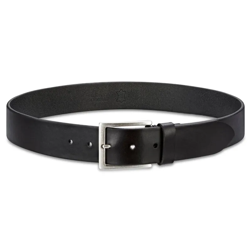 B-Ware: Herren Jeansgürtel „Vincent“ in Schwarz – 4 cm, satt, griffig & anschmiegsam