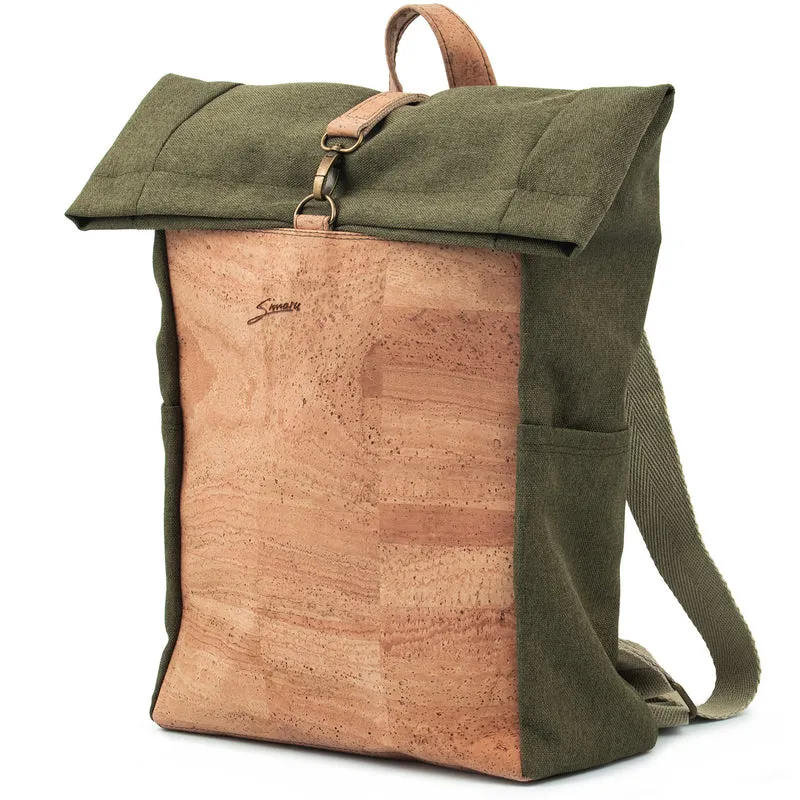 Kork-Rucksack Paco grün