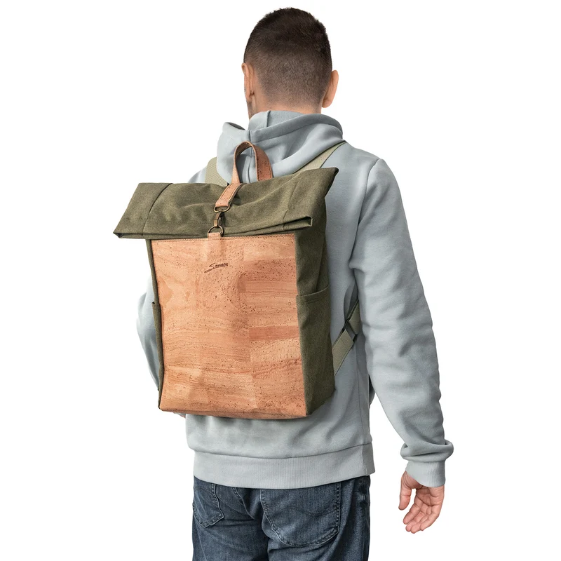 Kork-Rucksack Paco grün