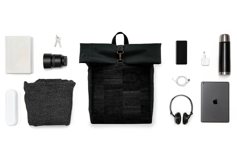Kork-Rucksack Paco schwarz