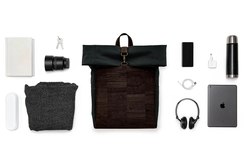 Kork-Rucksack Paco schwarz
