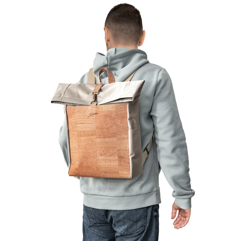 Kork-Rucksack Paco Cream