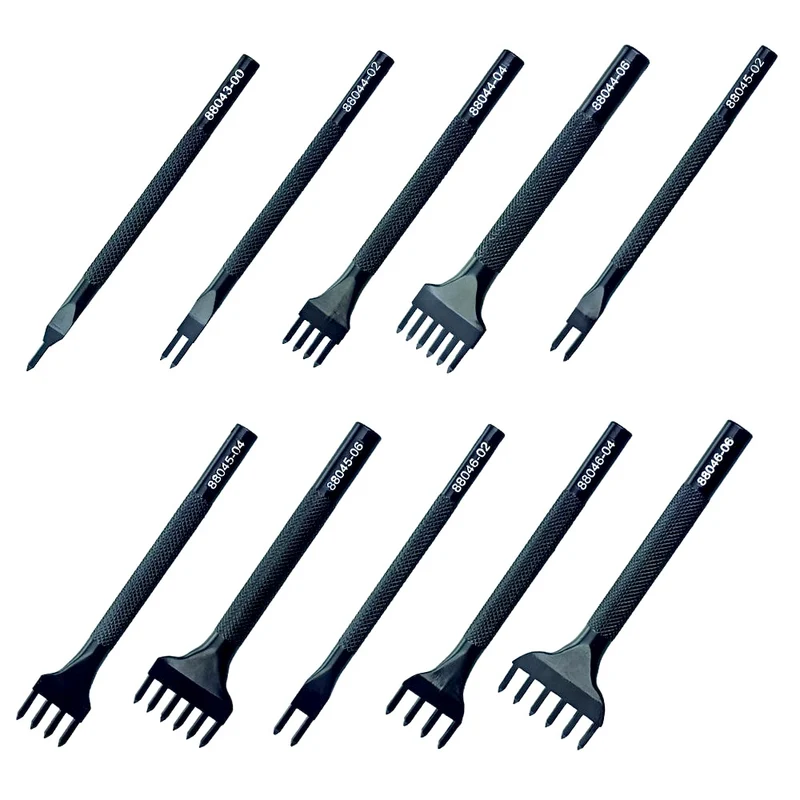 Diamantlocheisen – 2/4/6 Zinken für Leder