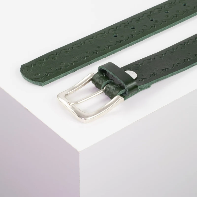 Ledergürtel 3,5cm mit Schnalle Kathmandu